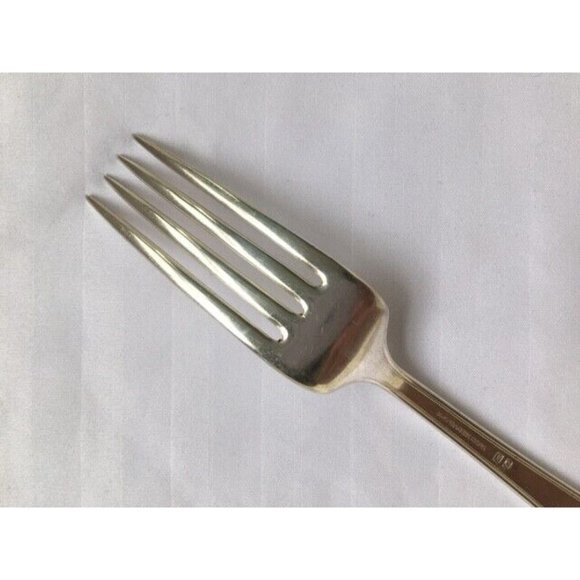 1847 ROGERS BROS INTL SILVERPLATE 7.5" DINNER FORK 1924 ANCESTRAL PATTERN  RARE - Picture 7 of 9